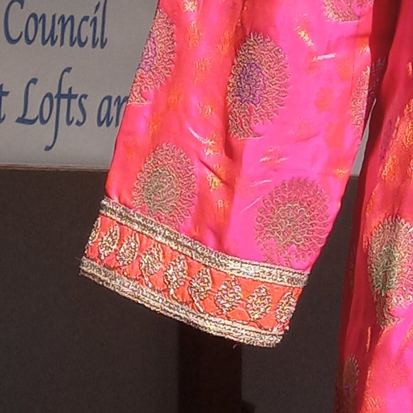 Bright and Bold Pink/orange/gold kurtas tunic top - Picture 10 of 13